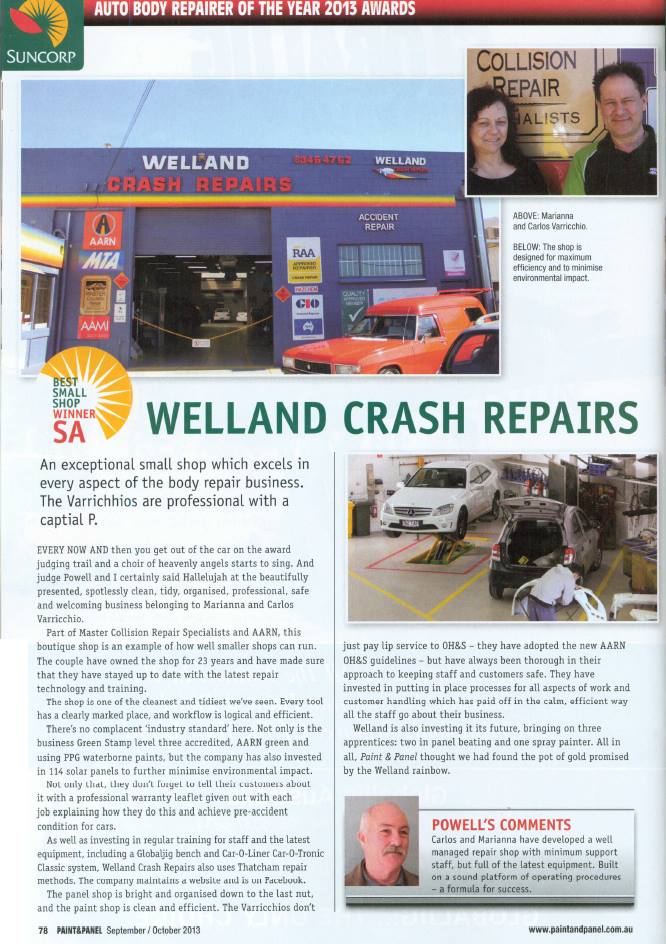 Welland Crash Repairs Photos